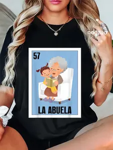 100% Cotton Funny Mexican Grandma Design - La Abuela T-Shirt