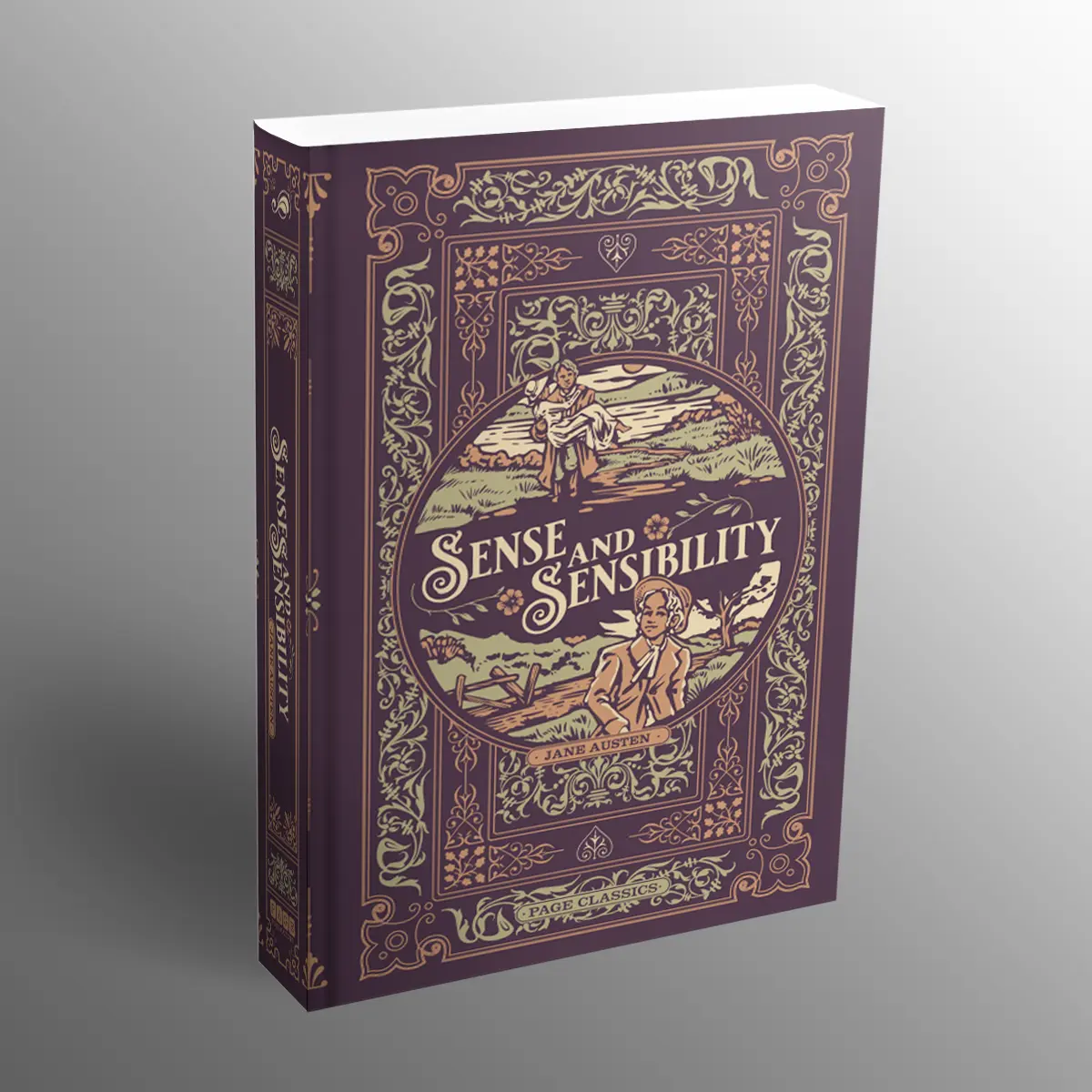 Jane Austen's Sense and Sensibility - Deluxe 384-Page Hardcover Collector's Classic Literature Novel, Romance Drama Masterpiece, Engaging Plot, Rich Characters, Social Themes Centered on Love
