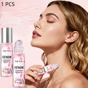 Women's pheromone perfume roll-on, long-lasting floral and fruity fragrance, romantic type perfume essential oil, enhances confidence and charm, portable to use, suitable for dating, travel, hotels, and daily use