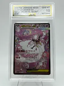 Graded AGS 10 Mega Diancie EX 2025 Mega Dream (Japanese) 238 Holographic Pokemon Card