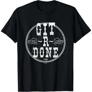 100% Cotton Larry The Cable Guy - Official Merchandise - Git-R-Done T-Shirt