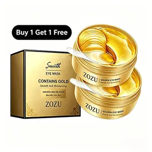 【Buy 1 Get 1 Free】Gold Under Eye Patches 60 Pcs Eye Mask for Dark Circles and Puffiness Hydrating Firming Brightening Eye Patches Anti Aging Wrinkle Repair Lifting Tightening Eye Care Skin Care