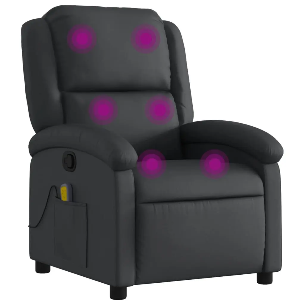 vidaXL Recliner Chair Wingback Reclining Sofa Seating Furniture Real Leather 3205471