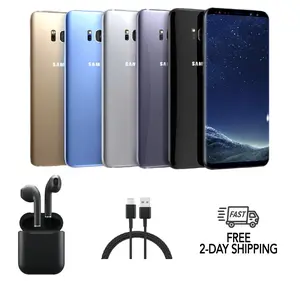 Refurbished Samsung Galaxy S8 G950U (Fully Unlocked) Acceptable Condition with Wireless Earbuds & 1 Year Warranty