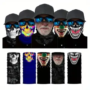 Outdoor Sports Seamless Headscarf Neck Warmer Buffs Mask Motorcycle Riding Balaclava Headband Mask Hiking Fishing Scarf