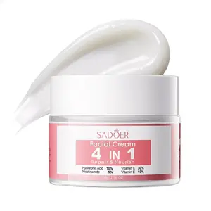 4-in-1 Hydrating Face Cream with Hyaluronic Acid & Vitamin E | Buy 2 Get 1 Free, Daily Skin Care for All Skin Types Moisture Hydrate Moisturizing