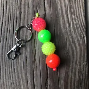 90’s Inspired Acrylic Bead Keychain