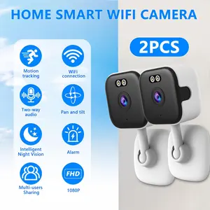 3mp Full HD Surveillance Camera, WiFi Security Camera, Dual Band Wireless 2.4g/5GHz, Color Night Vision, Two-Way Audio, Motion Detection, No Network Needed, Wireless Security Cameras