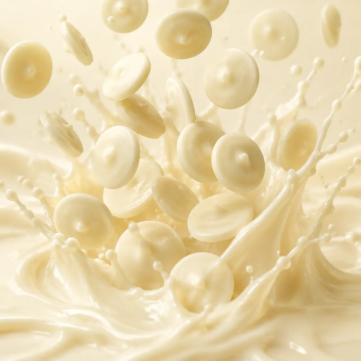 1lb White Chocolate Melting Wafers, Vanilla-Flavored Sugar Candy with Smooth-Melt Texture for Dessert, Cake Uses