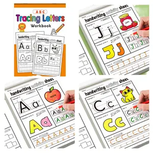 Letter Tracing Workbook, 32 Pages Alphabet Practice Activities, Kindergarten & Pre-School Preschool, Fun Early Learning Fine Motor Skills Writing Book, School Supplies