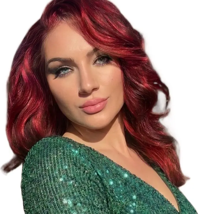 Red Room - a Glueless lace front synthetic wig
