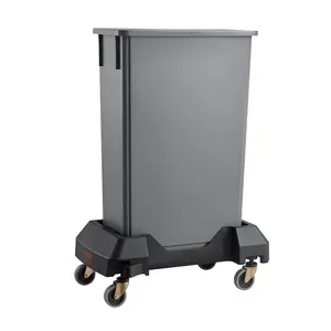 Slim Trash Can Dolly with Wheel Fit 16/23 Gal Container Bin 200lbs Heavy Duty