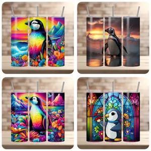 Penguin Choice - 20oz Tumbler Reusable Plastic Straw & Lid