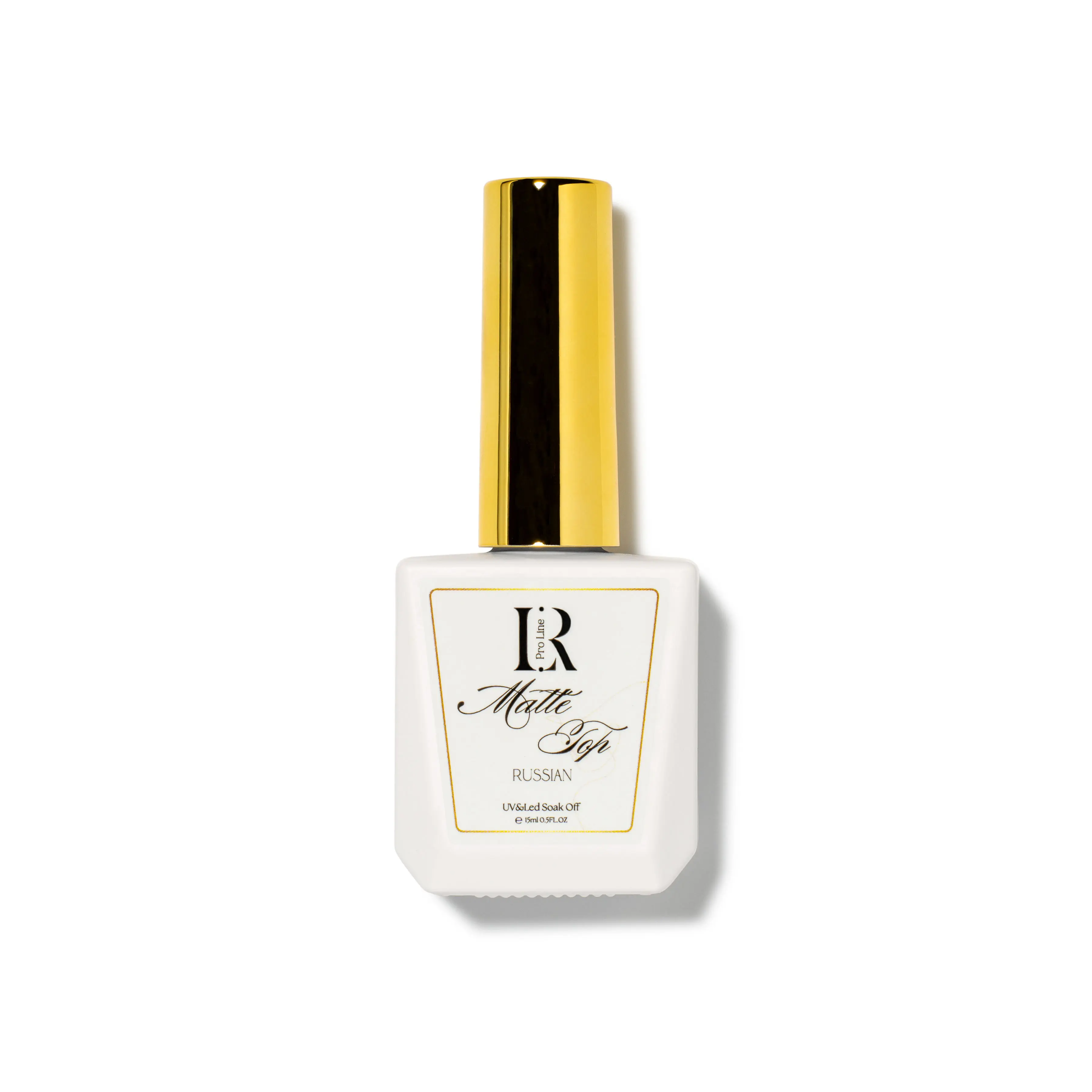 LR PRO LINE Russian Matte Top Coat - 15ml Non-Wipe Velvet Gel Nail Polish, Stain & Scratch Resistant for Manicure and Gel Nails at Home, Flawless, Bottle, Hema, Nail Art