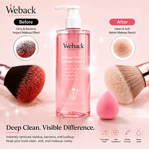 [WEBACK]Multi-Use Makeup Tool Cleanser, Professional Liquid Wash for Beauty Sponges, Powder Puffs, Cushions & Brushes