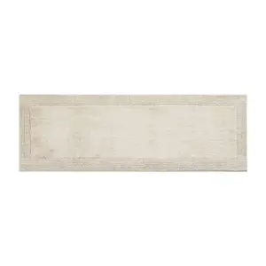 24"x72" Splendor Cotton Tufted Reversible Bath Rug Tan