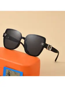 2026 New Fashion  Oversized Square Sunglasses Women Men Trendy Sun Glasses Ladies Luxury Eyewear Tinted Lens Sunglasses