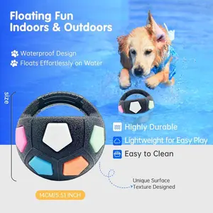 Football Shaped Pet Toy, Durable Squeaky Dog Chew Toy, Dog Teeth Cleaning And Biting Training Toy, Fun Indoor And Outdoor Playing Ball #TOP PICKS