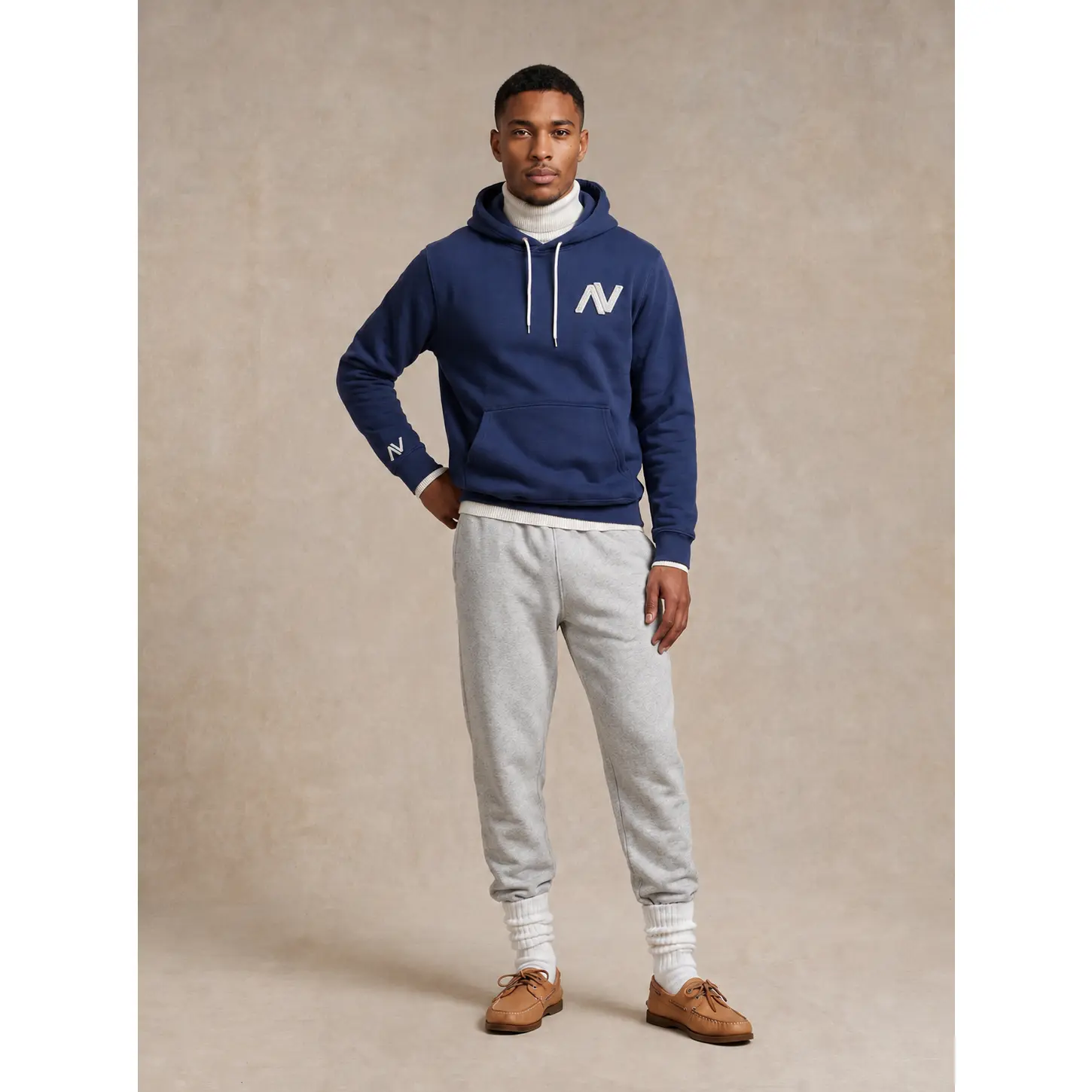 Nauvu Patch-Work Fleece Hoodie