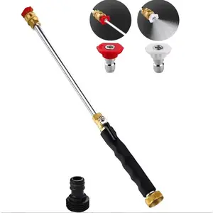 Jet Nozzle Power Washer for Garden Hose, Includes 2 High-Pressure Nozzles and Quick Connectors |   Hydro Jet High Pressure Washer Tools for Car Wash, Patio, Driveway & Outdoor Cleaning