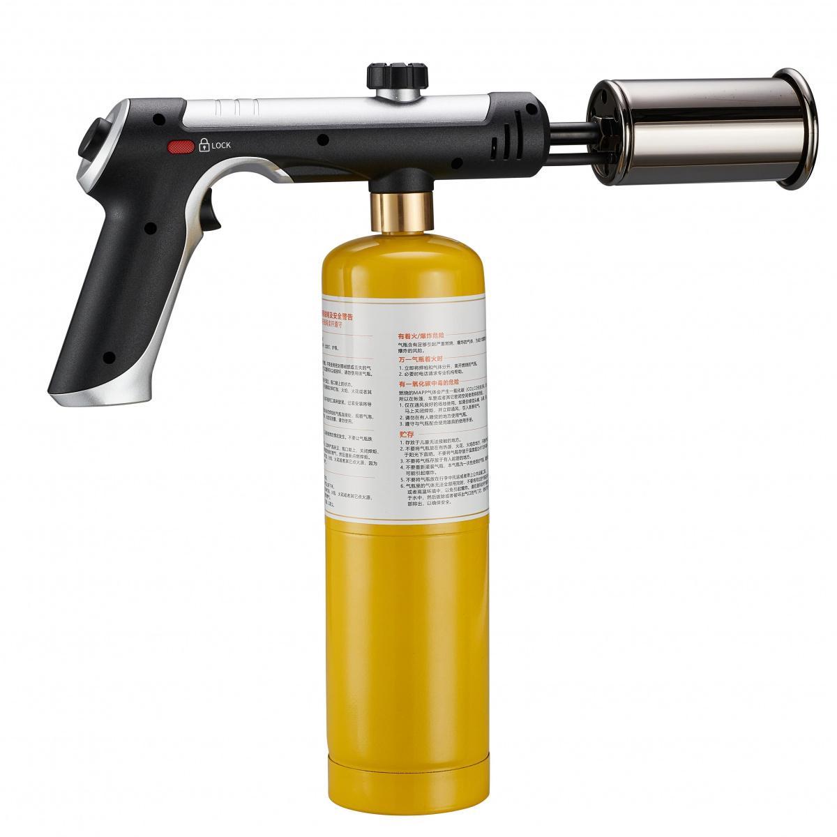 MT-920 Powerful Propane Cooking Torch, One-Button Ignition Adjustable High Flame, Heavy-Duty Searing Torch For Steak BBQ CE Certified Portable Culinary Blow Torch For Kitchen Camping Charcoal Starter, Viral Must-Have Kitchen Gadget For Chefs & Grill Maste