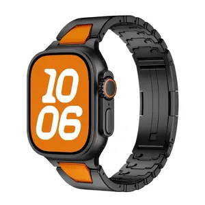 Modular Metal Watch Band for 44/45/46/49mm Smart Watches - Titanium Orange, Effortless Style Swaps, Replaceable Band Option, Versatile Design, Manufacturer Warranty, Smart Wearable Accessory, Manufacturer Warrenty
