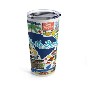 Myrtle Beach SC One Of A Kind Tumbler | Unique Gift for Myrtle Beach South Carolina Residents | Tourists | High Quality Design | Beach Life | MB | NMB | Murrells Inlet | Garden City | Surfside Beach
