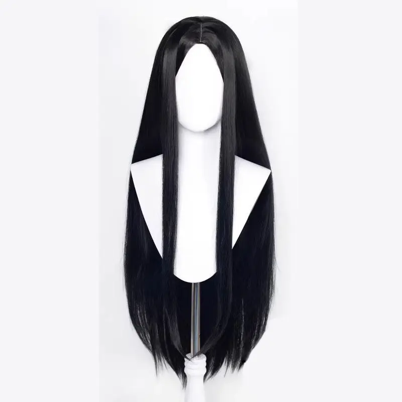 100cm Long Straight Hair with Middle Part, Multi-Color Hair Styling Practice Universal Cosplay Wig Full Head Set Halloween Wig