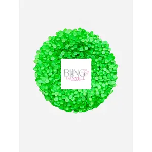 Neon Green Transparent Glass Rhinestones