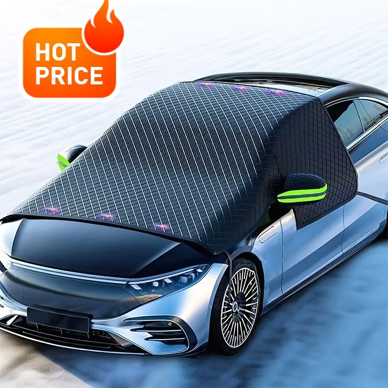 Car Magnetic Windshield Cover, Windshield Sunshade, Windscreen Shade Cover, Car Window Shades, Durable Oxford Fabric, Easy Installation, Frost Snow Sun Protection, Side Window Coverage, Winter Car Accessories