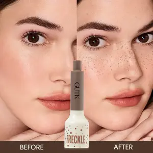Waterproof Freckle Stamp Pen, Natural Realistic Freckle Pen, Quick Dry Anti-Fading All-Day Makeup, Gentle Non-Irritating, 4 Colors Available