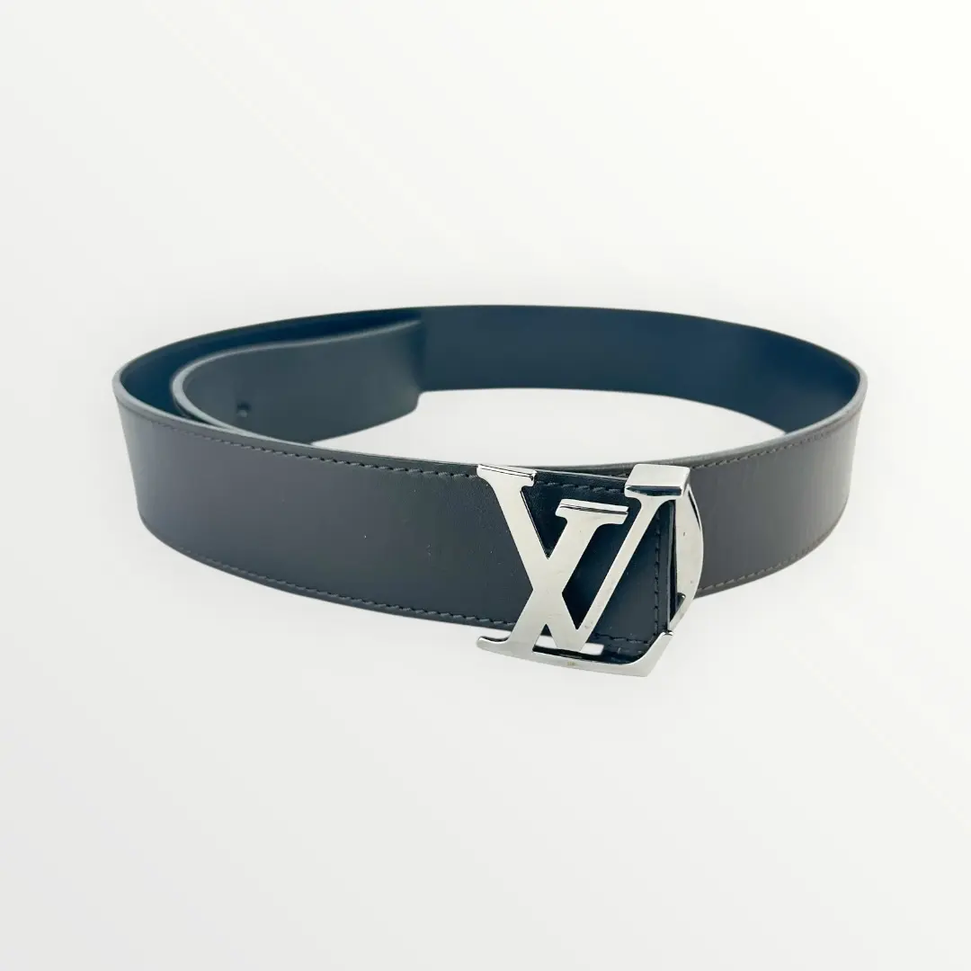Pre-owned Louis Vuitton leather Small Leather Goods Reversible Unisex Belt Size 85/34