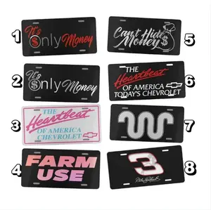 Can't Hide Money, It's Only Money, Farm Use, King Ranch, Chevrolet Heartbeat of America, License Plate, 100% Aluminum Truck Tag for Car, gift for Driver