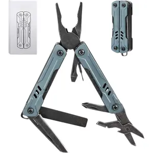 S11 Pro Keychain Multitool - Compact 12-in-1 EDC Multi Tool with Upgraded Materials, Lightweight Pocket Tool for Camping, Hiking, DIY & Gifts