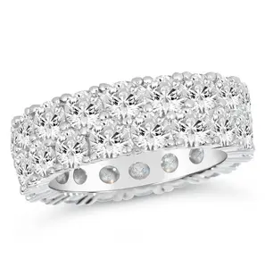 Double Row Infinity Ring 8 Carat