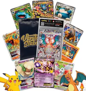 Pokémon Mystery Slab Bundle | 1x Ultra or Double Rare Card in Display Slab | 2x EX Card & 10x Holo Cards Included | Perfect Gift for Kids & Collectors