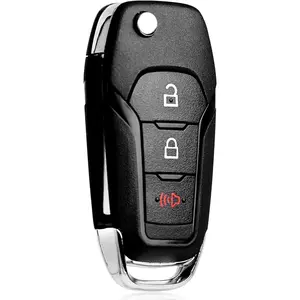 Flip Key Fob for Ford: Keyless Entry Remote Fob for Ford F150 2015-2020, F250 F350 F450 F550 2017-2022, Explorer 2016-2021, Ranger 2019-2022, Bronco 2021 2022, Ecosport 2018-2022, N5F-A08TAA, 315 MHz