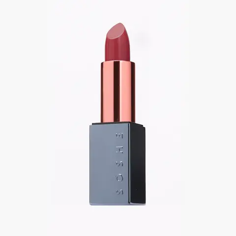 SOSHE Beauty Ceramide Refillable Lip Silk – Hydrating Lipstick-Balm Hybrid with Buildable Color