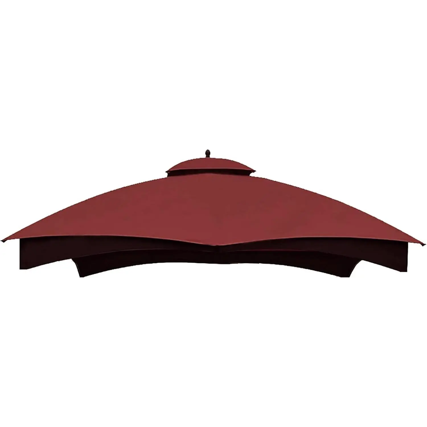 Outdoor Replacement Canopy Top Double Tier Gazebo Roof Cover for Lowe's Allen Roth 10x12 Gazebo #GF-12S004B-1 (Burgundy)