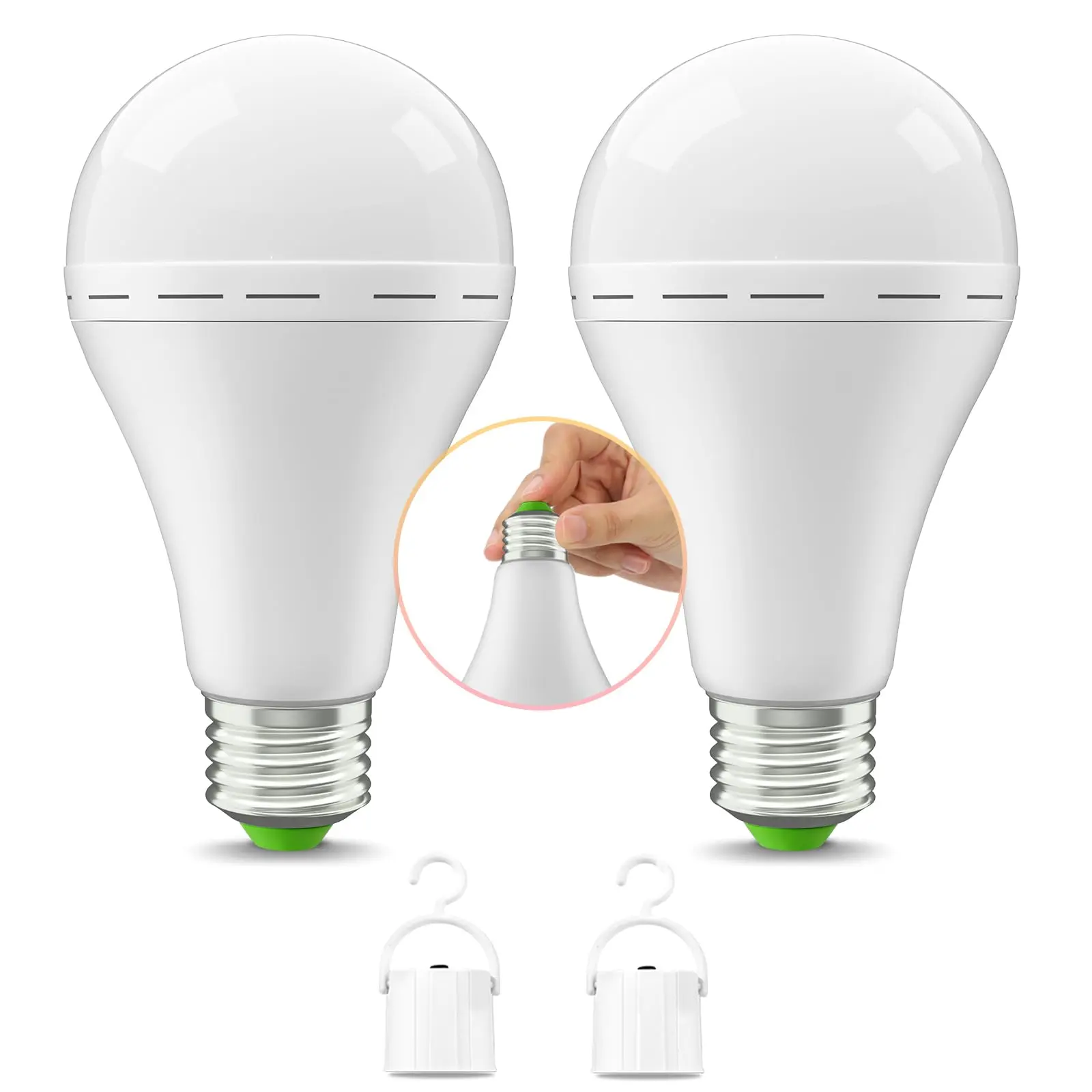 Bright LED Emergency Bulb with Auto-Charging Backup Mode - A70 Shape Soft White Light for Power Outages, 850 Lumens Warm Lighting, E26 Base, Batteries Built-In, Camping, Compatible With Us And Worldwide Voltages, Cycling Through Modes