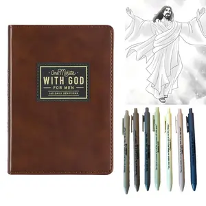 Father's gift-The Bible in a Year 2026 OneMinute with God for Men Perfect Gift for HolidaysBirthdays Christmas New Year Self lmprovement JournalGifts for Men-christmas gift for cousin boy