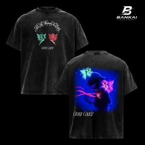 Omar Courtz Por Si Mañana No Estoy Vintage Acid Washed Oversized Graphic T Shirt – Latin Urban Album Aesthetic Tee, Reggaeton Trap Streetwear, Soft Heavyweight Cotton Unisex Tee, Double Sided Music Shirt, Gift for Omar Courtz Fans