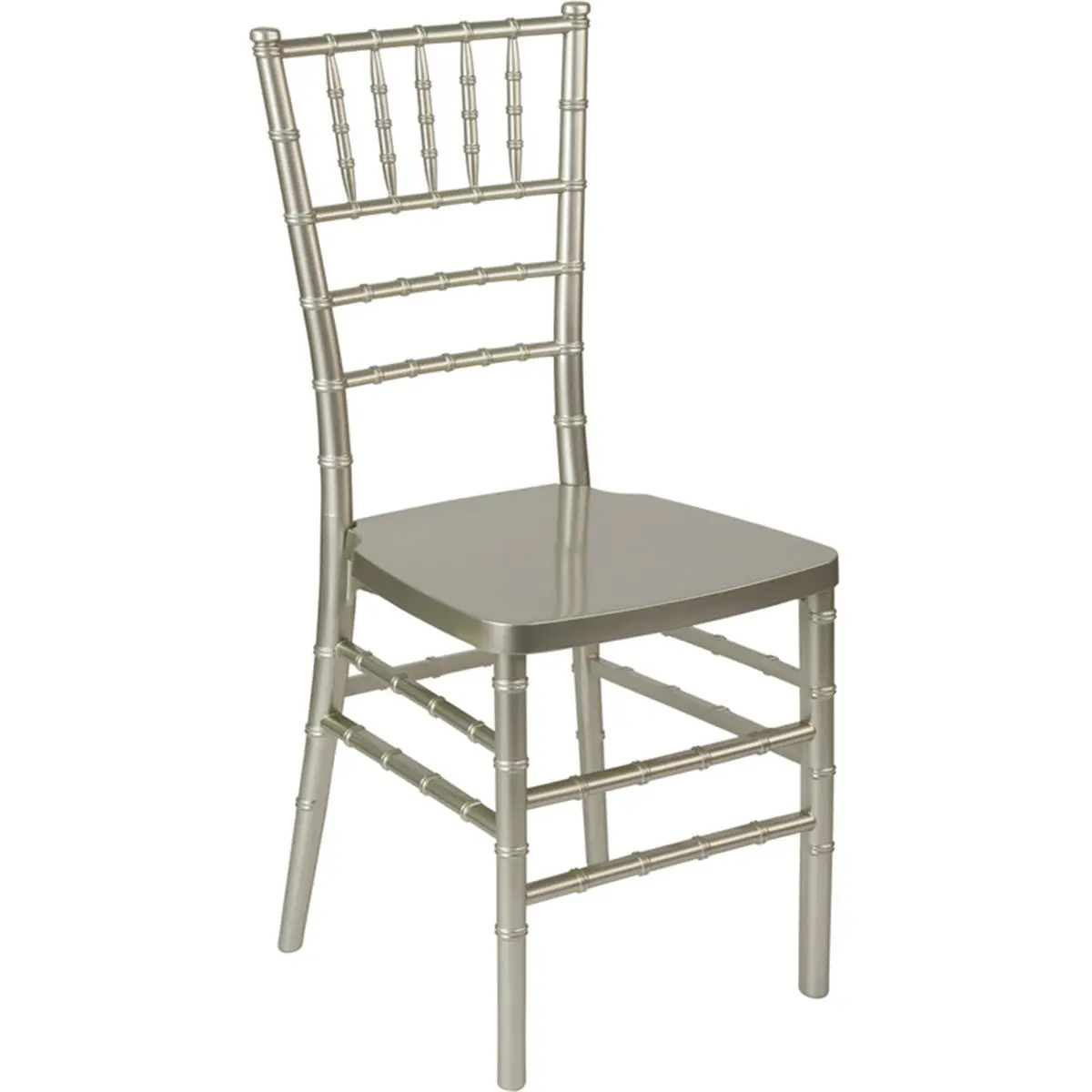 Hercules Premium Series Traditional Ultra-Resin Champagne UV-Treated Stacking Classic Chiavari Dining Chair - Fully Assembled Single Person Indoor Chair for Weddings, Banquets, Dining Chairs, Without Arms