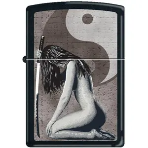 Zippo Manufacturing ZIP-218CI001321 2019 Woman Sword Lighter - Black Matte