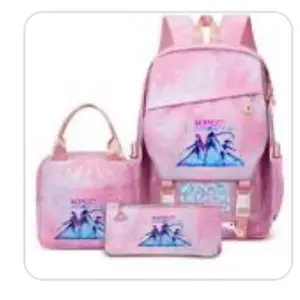 dreamy blue gradient student bag