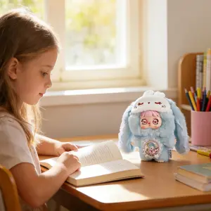 Valentines Cute bunny keychain box collection Plush Keychain Fuzzy Trendy Fun Party Dress-Up Party Soft Plush Collectible Gift Box Ship Anime Room Decor Collectible Art Toy hot item vinyl pendant accessory exclusive figure universe plush doll