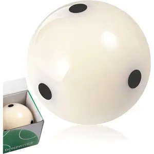 Pool Cue Ball 2 1/4" 6 Black Dots AAA-Grade Regulation Size Pool Billiard Training Cue Ball(1 Pack)