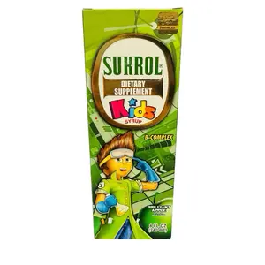 SUKROL KIDS B-COMPLEX SYRUP APPLE FLAVOR | SUKROL NIÑOS COMPLEJO B JARABE SABOR MANZANA