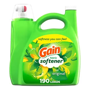Gain Original Scent Fabric Softener 140 fl oz 190 Loads HE Compatible Liquid Softener with AromaBoost Technology for Top & Front Load Washers USA Made
