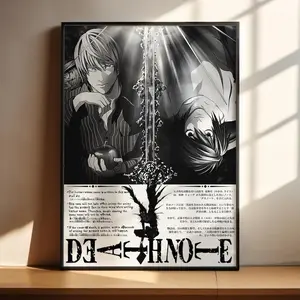 Death Note Anime Poster - Ryuk L Kira Light Anime Art Print Anime Gifts